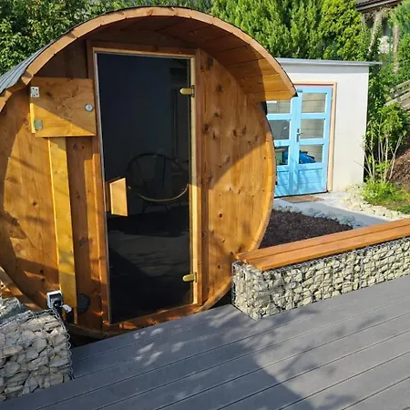 Chalet Mit Sauna, Kamin&fernblick Im Steigerwald