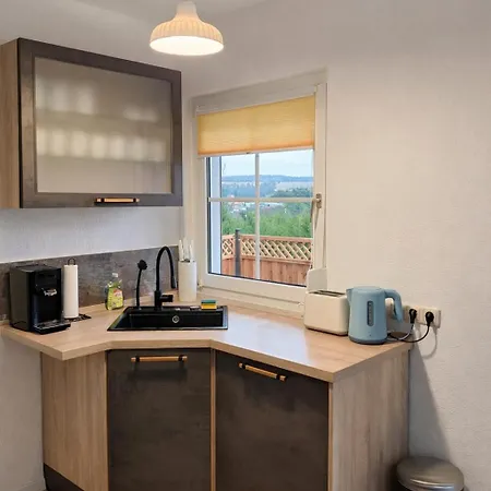 Mit Sauna, Kamin & Fernblick Im Steigerwald Шале Шлюссельфельд