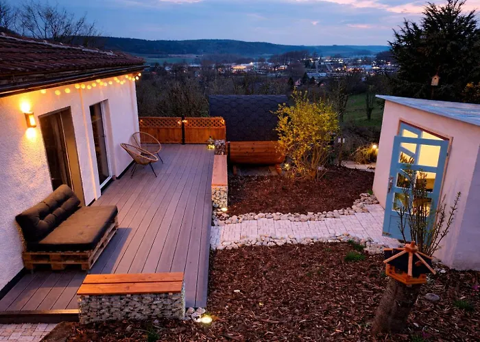 Mit Sauna, Kamin&fernblick Im Steigerwald